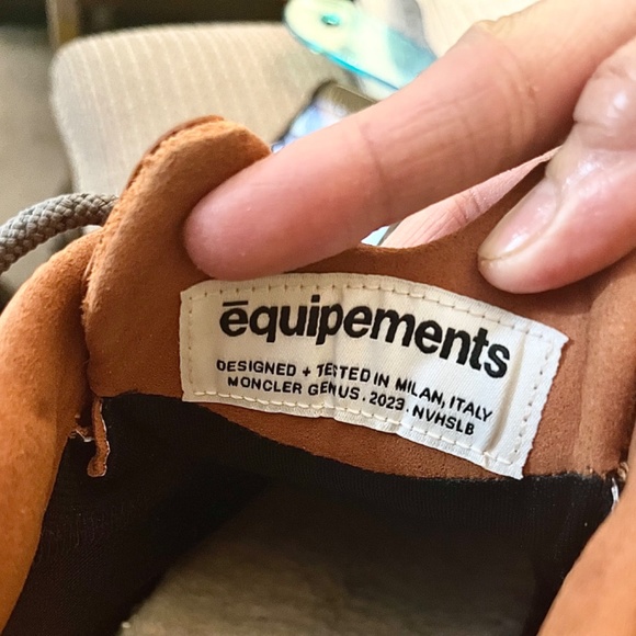 Moncler x Salehe Bembury Orange Trailgrip Grain Sneakers - Picture 2 of 4